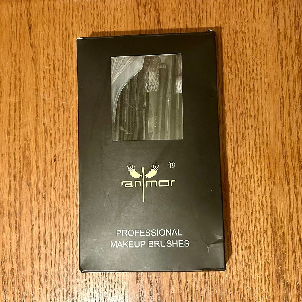 Anmor 17 Pcs Luxury Black Series Professional Makeup Brushes NEW IN PKG